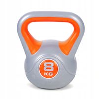 Kettlebell Hantla Winylowy MASTER 8 kg do Ćwiczeń Treningu Siłowego