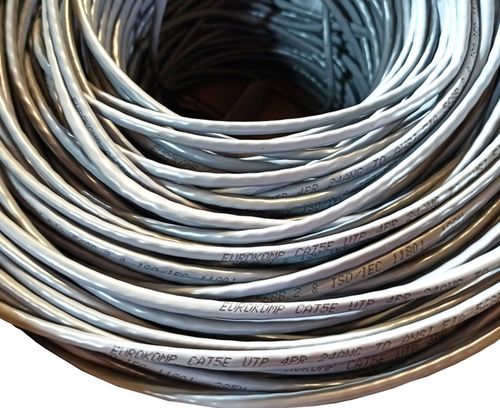 KABEL SIECIOWY UTP KAT 5E 100 m SKRĘTKA EUROKOMP na Arena.pl
