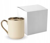 KUBEK ELEGANT BEŻOWY ŚMIESZNY PREZENT POJEBIE MNIE ZARAZ CHAMSKIE KUBKI