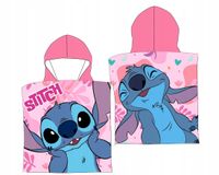 2 x PONCZO LILO I STITCH RĘCZNIK PLAŻOWY KĄPIELOWY Z KAPTUREM PONCHO STICH