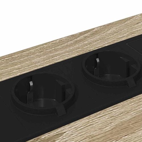 Nocna szafka z stacją ładującą z szufladą 2 pcs dąb sonoma na Arena.pl