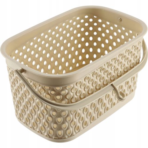 KADAX Koszyk Wiszący Na Klamerki Pojemnik Na Spinacze Beżowy na Arena.pl
