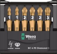 Wera Zestaw końcówek do wkrętarki Diamentowe Pz