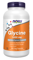 NOW FOODS Glycine - Glicyna 1000 mg (250 kaps.)