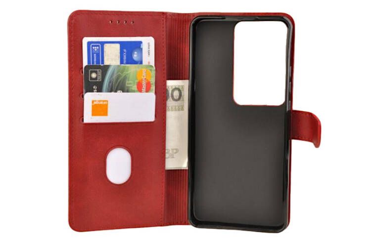 Etui portfel Wallet do Oppo Reno 11F 5G czerwony zdjęcie 3