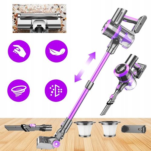 ODKURZACZ AKUMULATOROWY PIONOWY RĘCZNY BEZPRZEWODOWY 400W 4W1 30kPa DO DOMU na Arena.pl