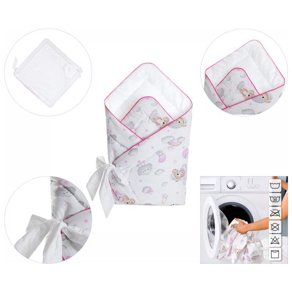 ROŻEK DLA NIEMOWLĄT 75x75 cm HOBBYKIDS ŚPIĄCY MIŚ zdjęcie 9