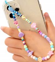 Zawieszka brelok Smycz do telefonu koraliki perły  F137_CCC