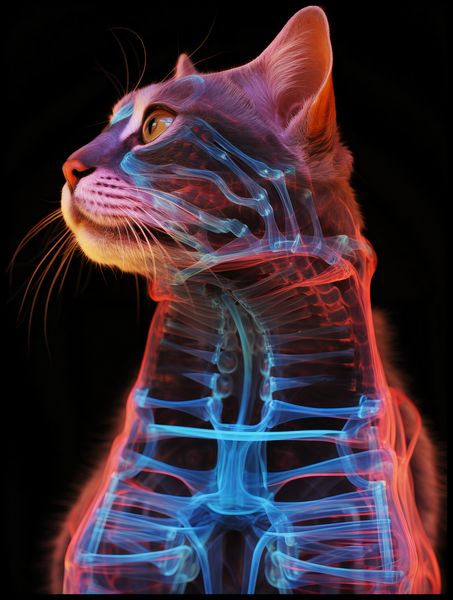 Plakat 75x100cm Anatomia Kota zdjęcie 2