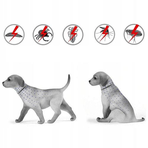 OBROŻA DLA DUŻEGO PSA NA PCHŁY KLESZCZE 8 MIESIĘCY DZIAŁANIA 63 CM na Arena.pl