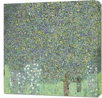 Obraz 70x70cm Rosebushes under the Trees, Klimt Vintage