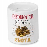 Dla Informatyka Skarbonka Na Urodziny Na Prezent Z Nadrukiem Ze Zdjęciem