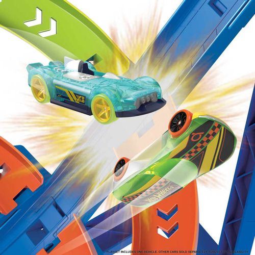 Tor samochodowy Hot Wheels Sky Crash Tower Track Set na Arena.pl