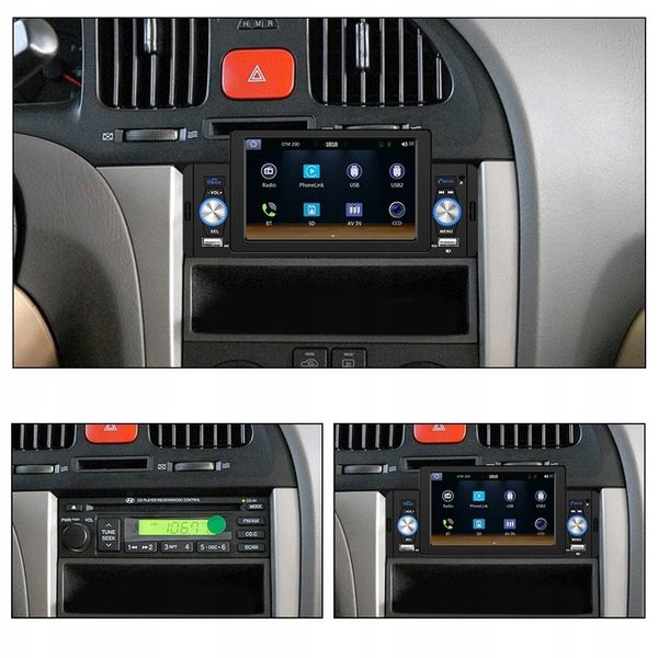 RADIO SAMOCHODOWE 1 DIN USB DOTYKOWE ANDROID AUTO CARPLAY MIRROR LINK zdjęcie 7