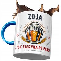 Kubek Błękitny Dla Zoi Koleżanki Żony Prezent Z Nadrukiem Ze Zdjęciem