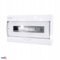 Rozdzielnica natynkowa 1x18 IP40 zaciski 18N+18PE Schelinger