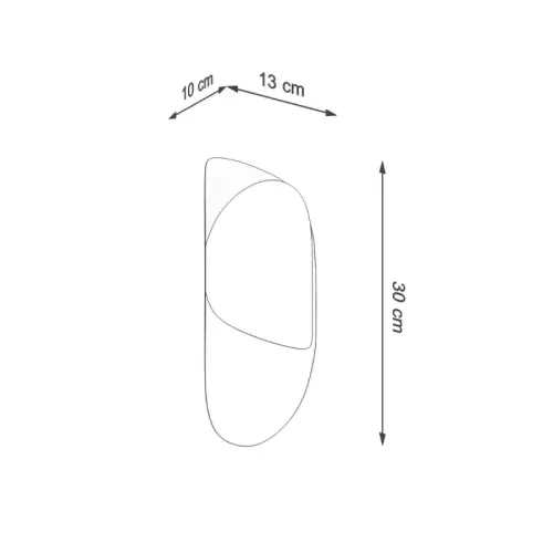 Kinkiet TEAR biały na Arena.pl