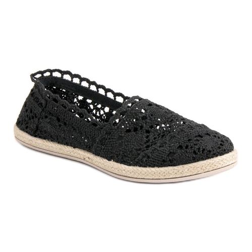 Koronkowe Czarne Espadryle r.39 na Arena.pl