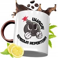 Kubek Bordowy Dla Dziennikarza Na Urodziny Prezent Z Nadrukiem Ze Zdjęciem