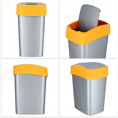 Curver Kosz Na Śmieci Pojemnik Biuro 50L Pomarańcz na Arena.pl