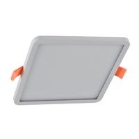 Kwadratowa lampa podtynkowa Slim LED 12W 4000K do łazienki biały