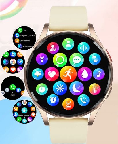 Zegarek Smartwatch Damski EKG Glukoza HRV BMI AMOLED CIŚNIENIOMIERZ ROZMOWY na Arena.pl