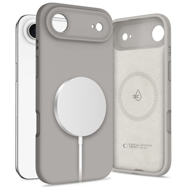 Etui Tech-Protect Silicone MagSafe do Apple iPhone 17 Air Stone Grey zdjęcie 1