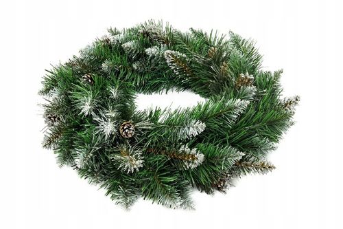 Wieniec Stroik Bożonarodzeniowy diamentowy 50 cm na Arena.pl