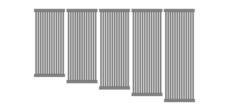 Grzejnik dekoracyjny RADIATOR 180x61 BIAŁY POŁYSK zdjęcie 3