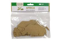 kształty tekturowe 3d africa 5 sztuki eco craft happy color nr 1082