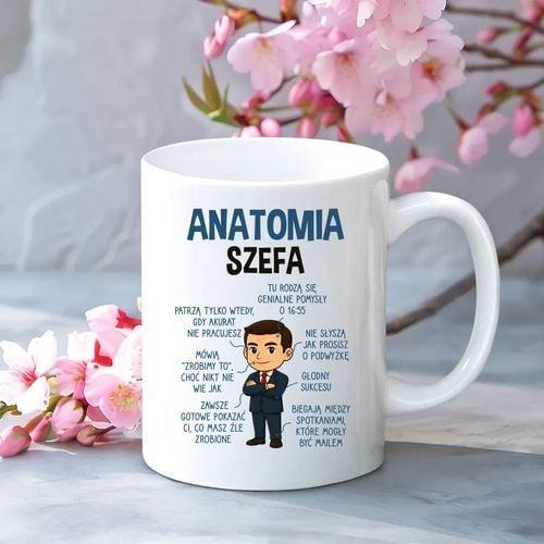Anatomia szefa - kubek na prezent na Arena.pl