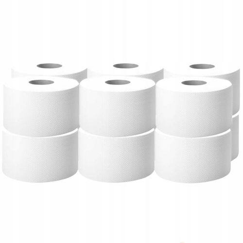Papier Toaletowy Dwuwarstwowy Celulozowy JUMBO Celuloza Biały 100m 12 Rolek na Arena.pl