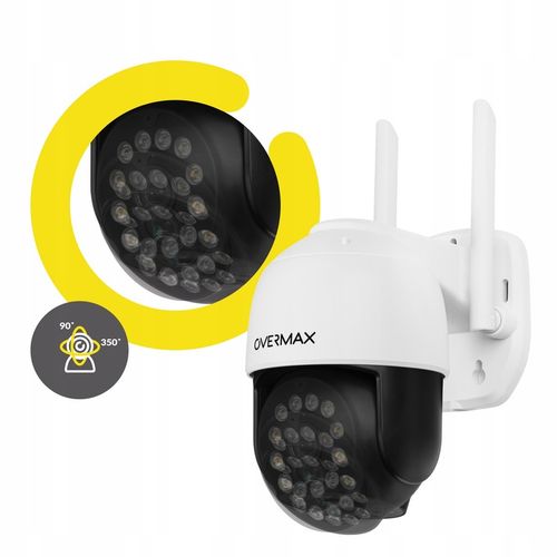 KAMERA ZEWNĘTRZNA OBROTOWA 25s LAN 12 DIOD LED IP66 WIFI Full HD 4x ZOOM na Arena.pl