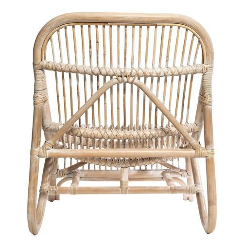 Fotel Tamara rattanowy bielony na Arena.pl