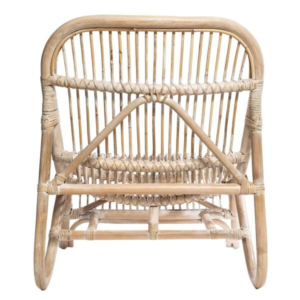 Fotel Tamara rattanowy bielony zdjęcie 4