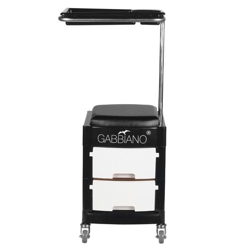 Pomocnik - taboret do pedicure 16 plus czarny/biały na Arena.pl