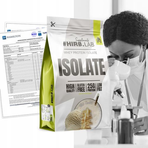 Izolat Białka BIAŁKO 700 g WPI Whey Protein Isolate Biała Czekolada Hiro na Arena.pl