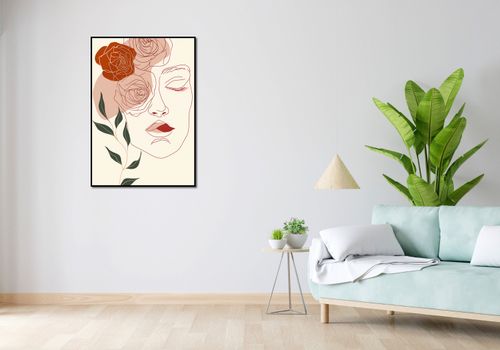 Plakat 70x100cm Beż i Twarz na Arena.pl