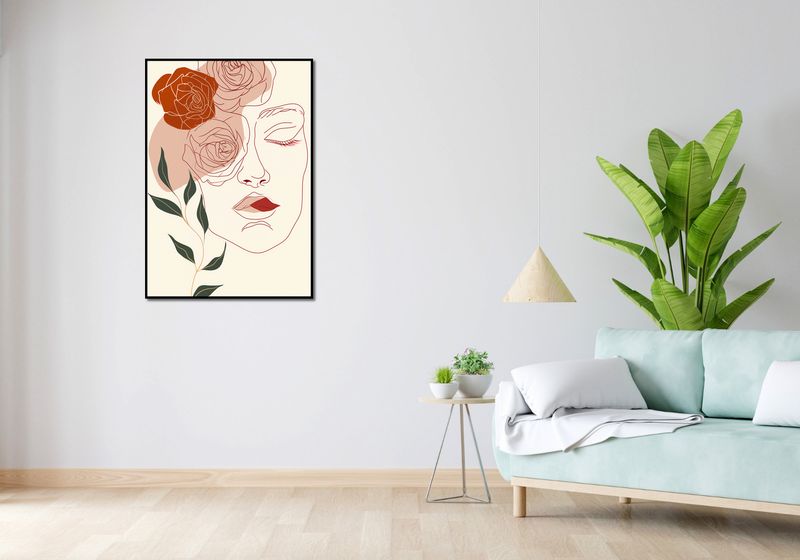 Plakat 70x100cm Beż i Twarz zdjęcie 4