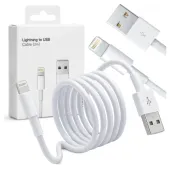 kabel 2m lightning do usb-a usb do apple iphone, ipad, ipod box biały