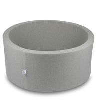 Suchy basen 90x40cm jasnoszary bez piłek