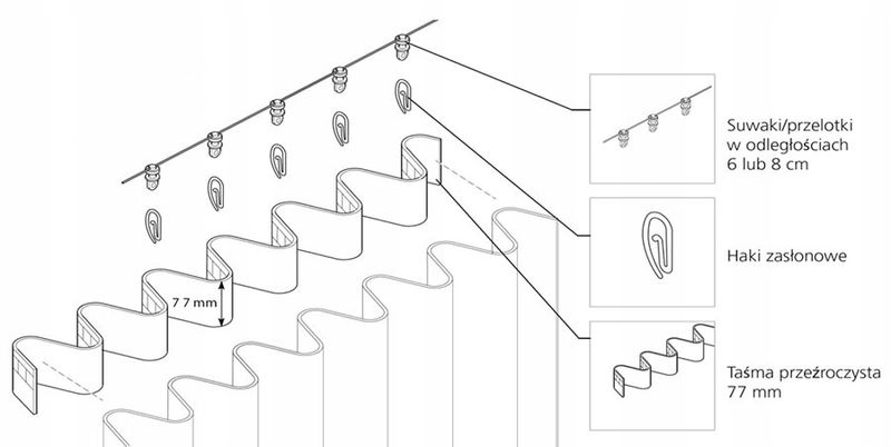Karnisz Elektryczny SOMFY Movelite 35WT 551-600 cm zdjęcie 10