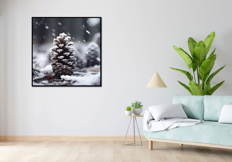 Plakat 100x100cm Zimowy Spokój zdjęcie 4