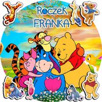 OPŁATEK NA TORT 20CM - KUBUŚ PUCHATEK + IMIĘ + GRATIS! 15CM 18CM