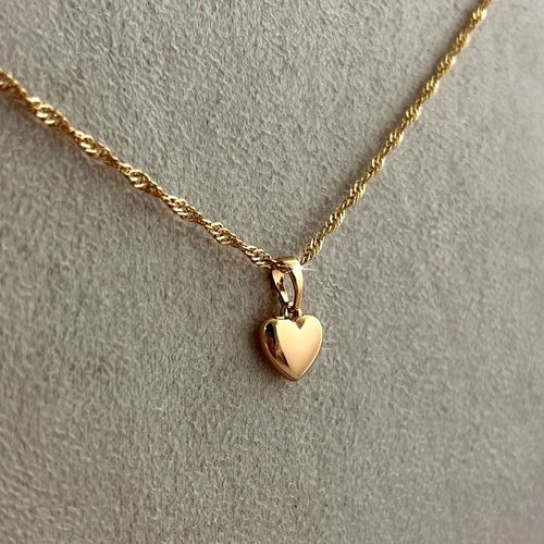 ZŁOTY NASZYJNIK SERCE KLASYCZNE 18K PREZENT DLA KOBIETY, ŻONY, MAMY, CÓRKI na Arena.pl