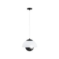 LAMPA WISZĄCA ZWIS ALFA SETNA 61483 KLOSZ KOPUŁA ŻYRANDOL CZARNY BIAŁY