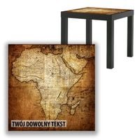 BLAT SZKLANY IKEA LACK Afryka z Twoim napisem 55x55cm 053b
