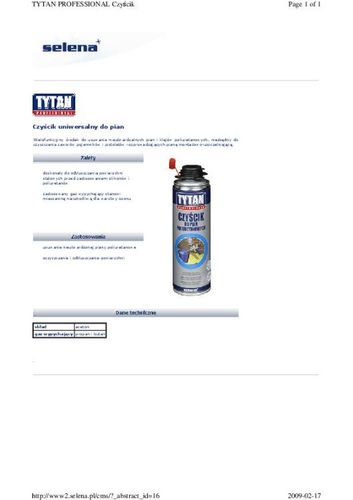 CZYŚCIK DO PIANKI 500ML TYTAN na Arena.pl
