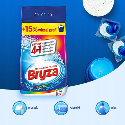 bryza 4w1 proszek color 6,825kg / 105 prań na Arena.pl
