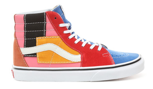 TRAMPKI VANS  SK8-HI VMF PATCHWORK MULTI/TRUE WHITE (VN0A38GEVMF1) 38 PATCHWORK MULTI/TRUE WHITE na Arena.pl